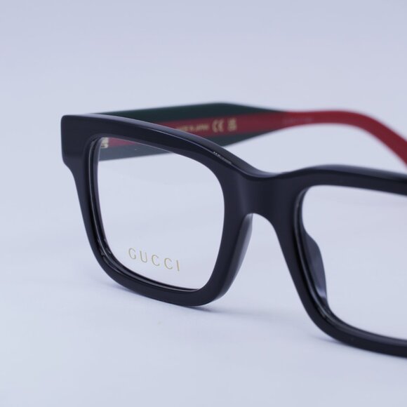 Gucci GG1865O 001 Eyeglasses Black 50mm Square Frame - Picture 7 of 9